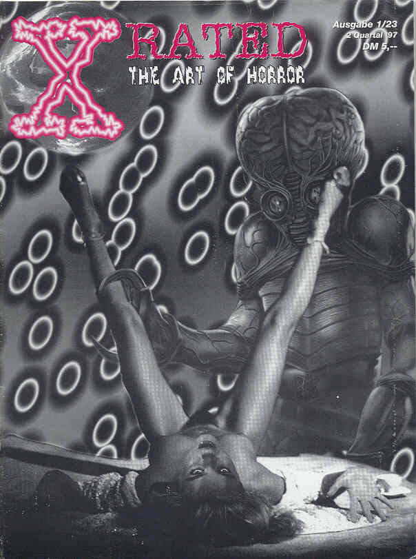 X RATED magazine side cover Issue 1  1997