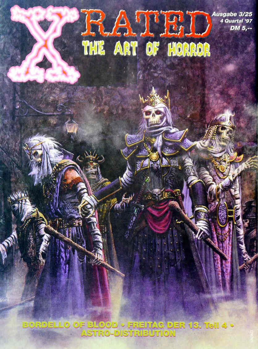 X RATED magazine side cover Issue 3 October 1997