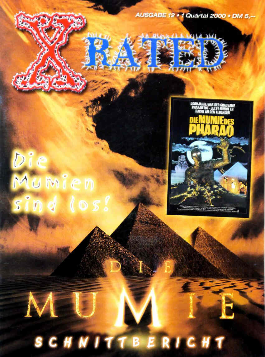 X RATED magazine side cover Issue 12 January 2000