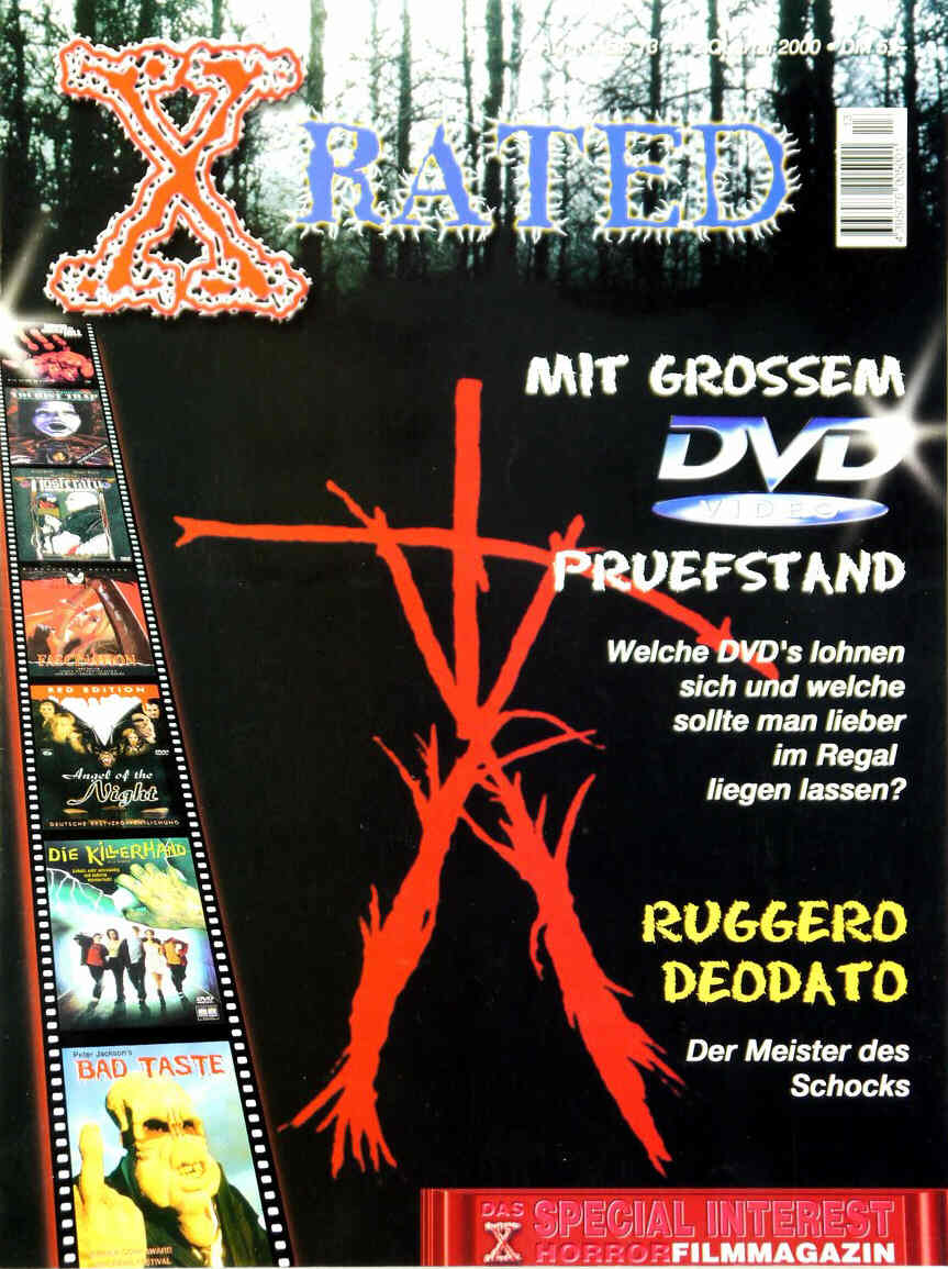 X RATED magazine side cover Issue 13 June 2000