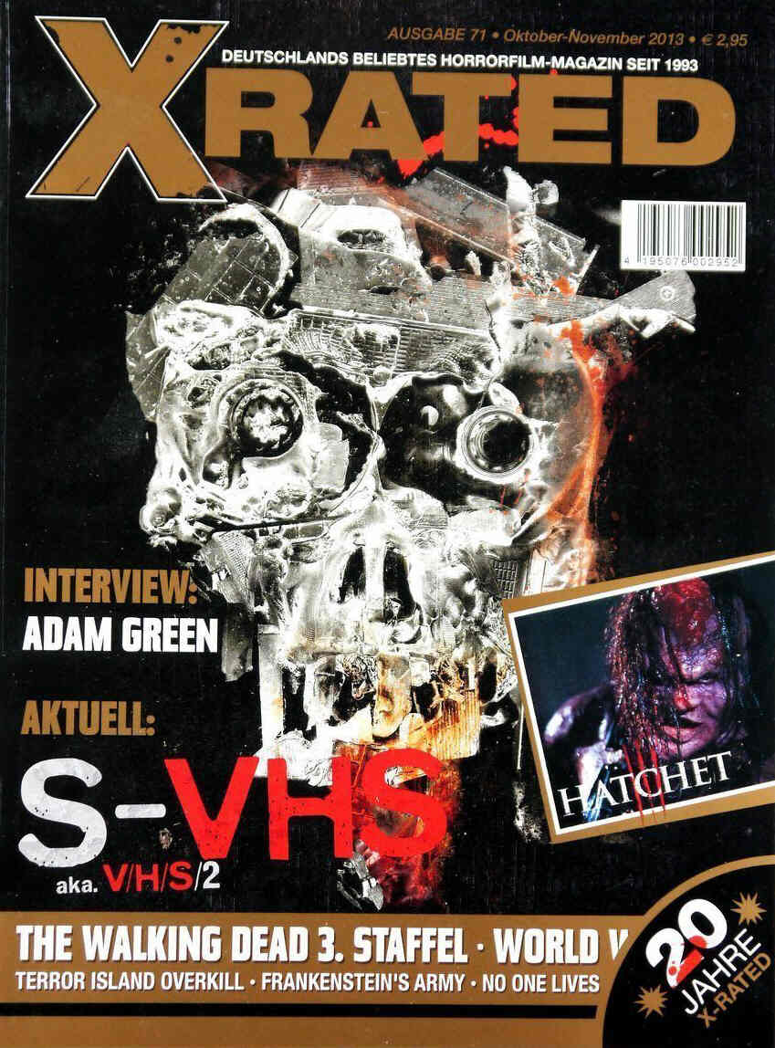 X RATED magazine side cover Issue 71 October/November 2013
