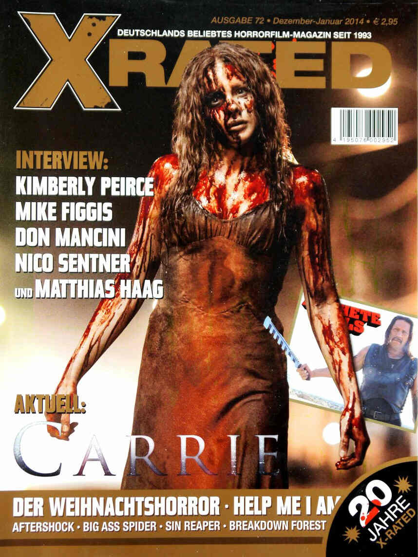 X RATED magazine side cover Issue 72 December 2013