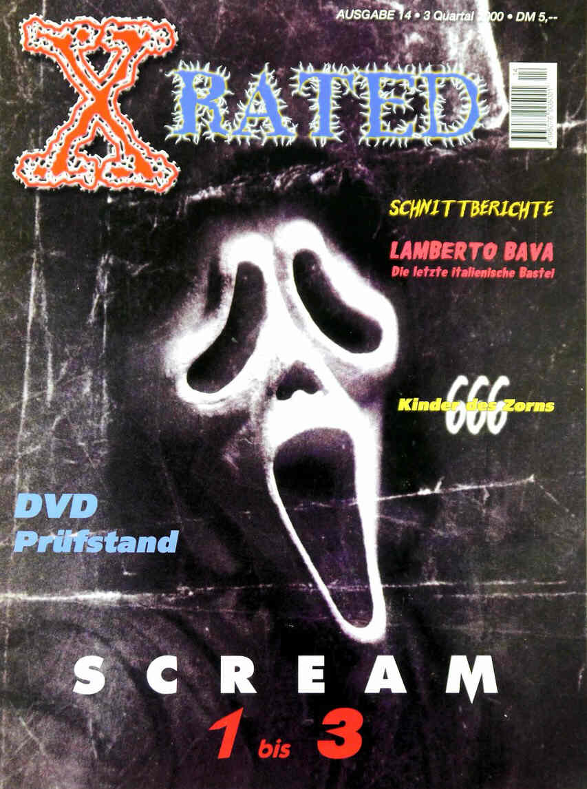 X RATED magazine side cover Issue 14 August 2000