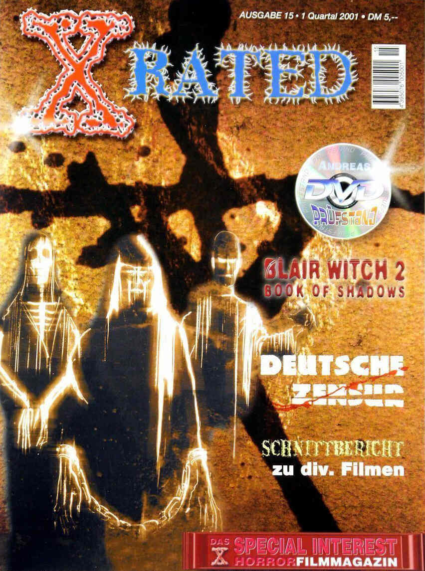 X RATED magazine side cover Issue 15 December 2000