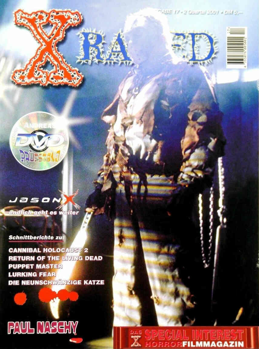 X RATED magazine side cover Issue 17 July 2001