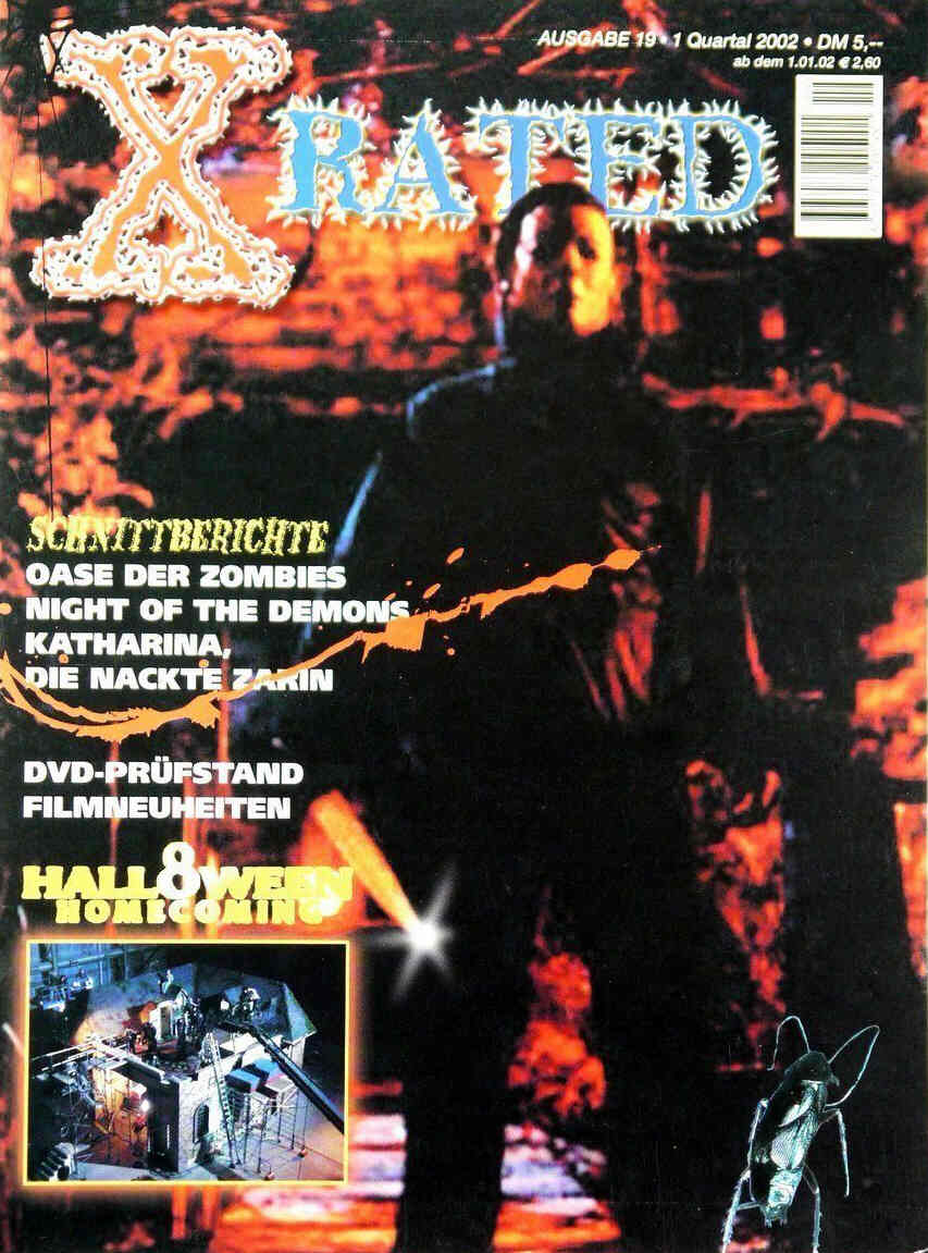 X RATED magazine side cover Issue 19 December 2001