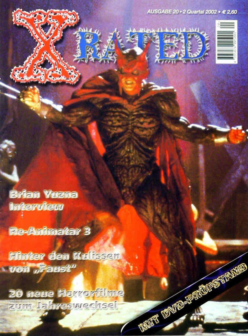 X RATED magazine side cover Issue 20 February 2002