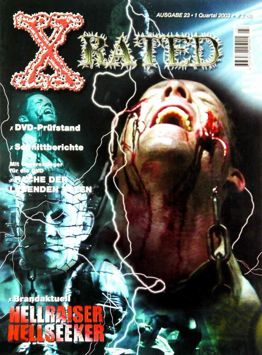 X RATED magazine side cover Issue 23 December 2002