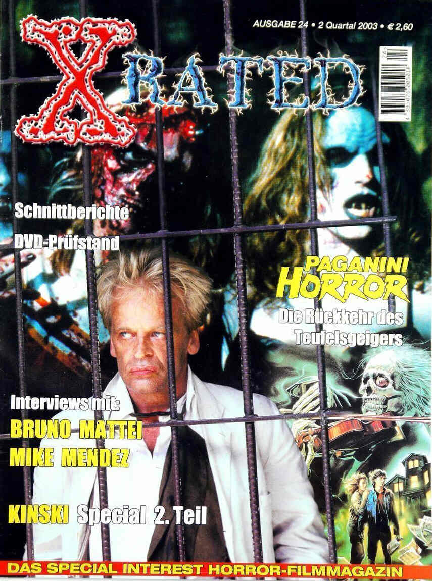 X RATED magazine side cover Issue 24 February 2003