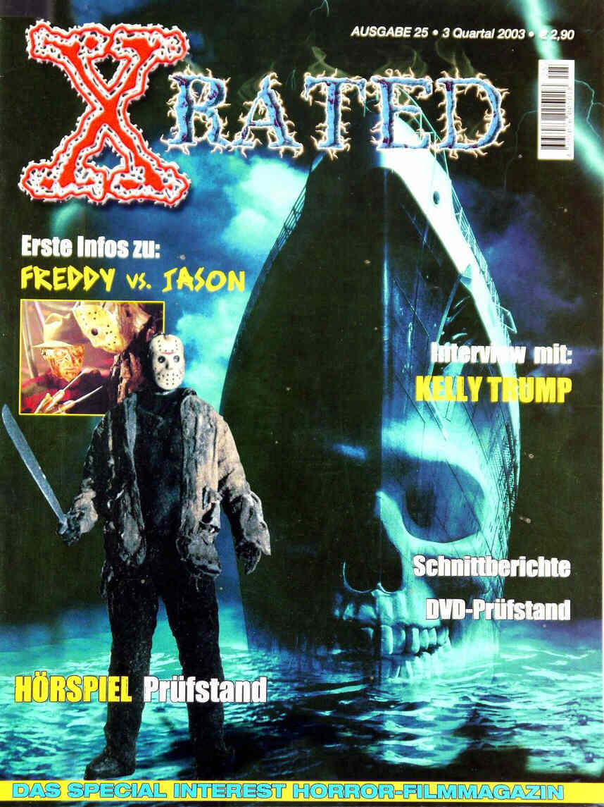 X RATED magazine side cover Issue 25 June 2003