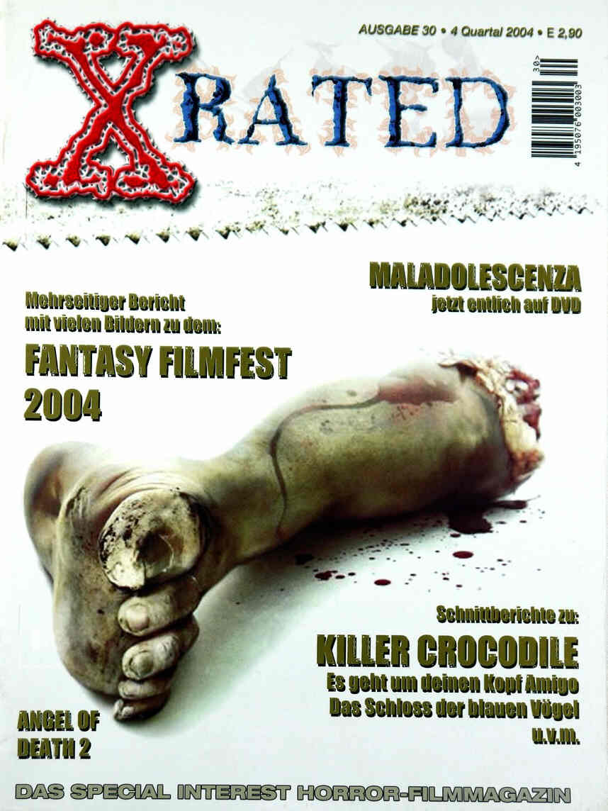 X RATED magazine side cover Issue 30 September 2004