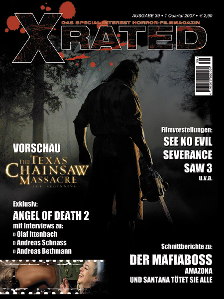 X RATED magazine side cover Issue 39 Winter 2007