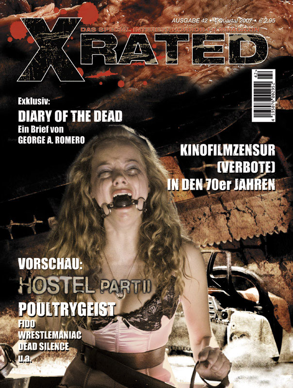 X RATED magazine side cover Issue 42  2007