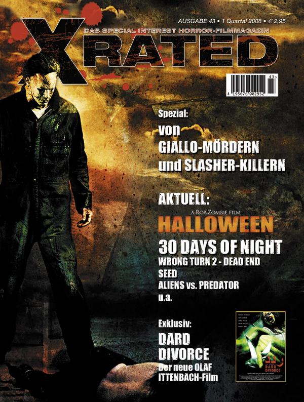 X RATED magazine side cover Issue 43  2008
