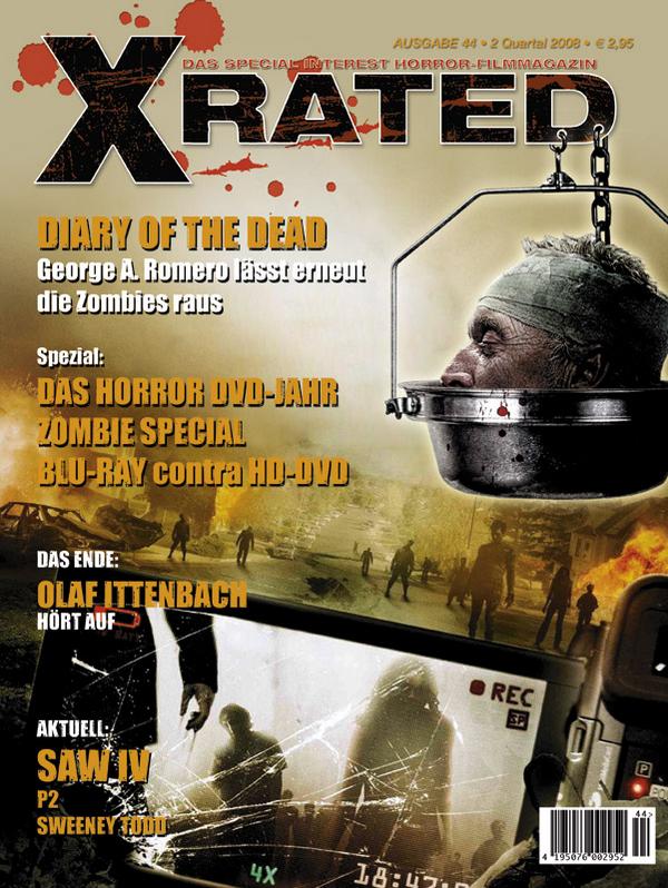 X RATED magazine side cover Issue 44  2008