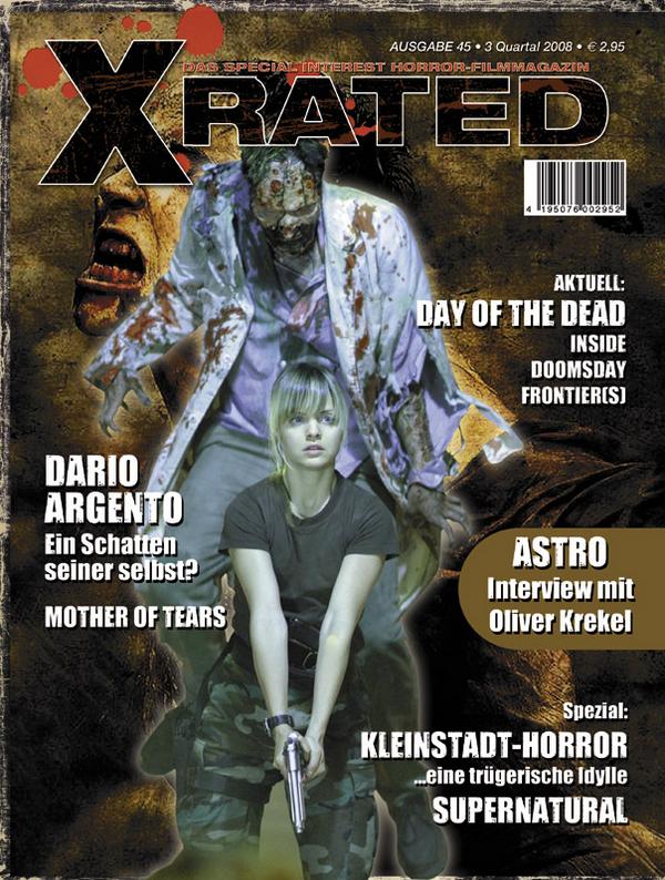X RATED magazine side cover Issue 45  2008