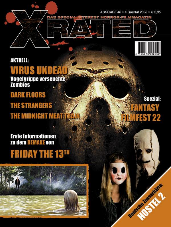 X RATED magazine side cover Issue 46  2008