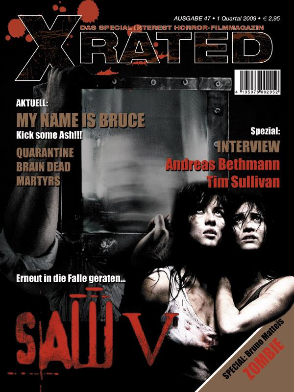 X RATED magazine side cover Issue 47  2009