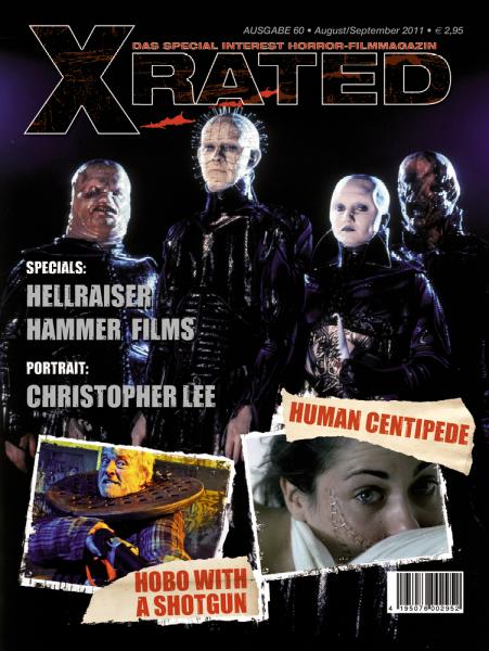 X RATED magazine side cover Issue 60 August/September 2011