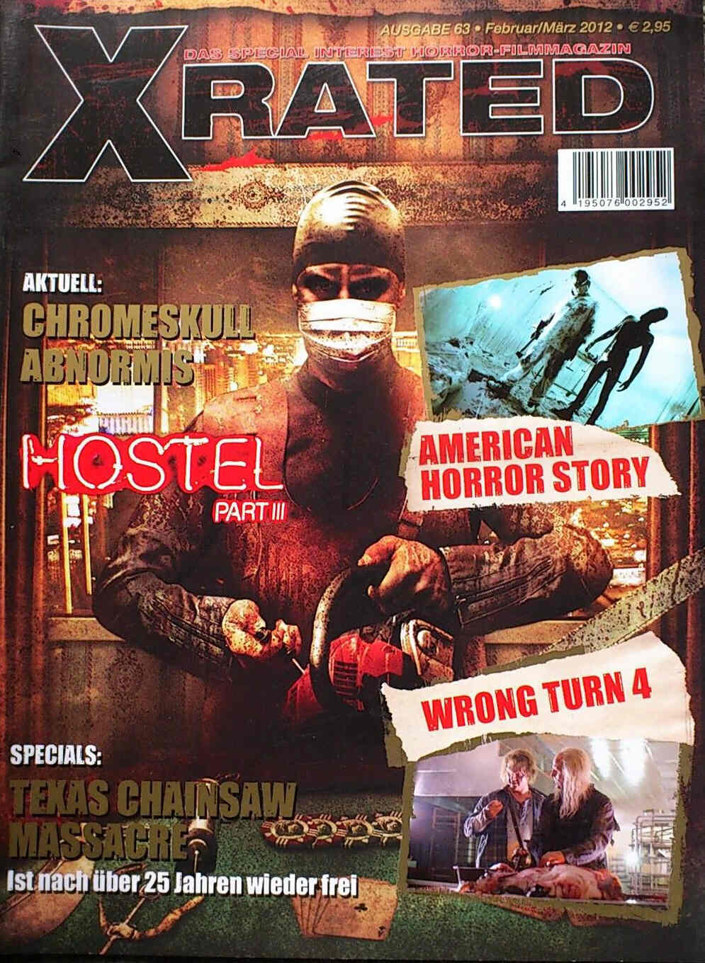 X RATED magazine side cover Issue 63 February/March 2012