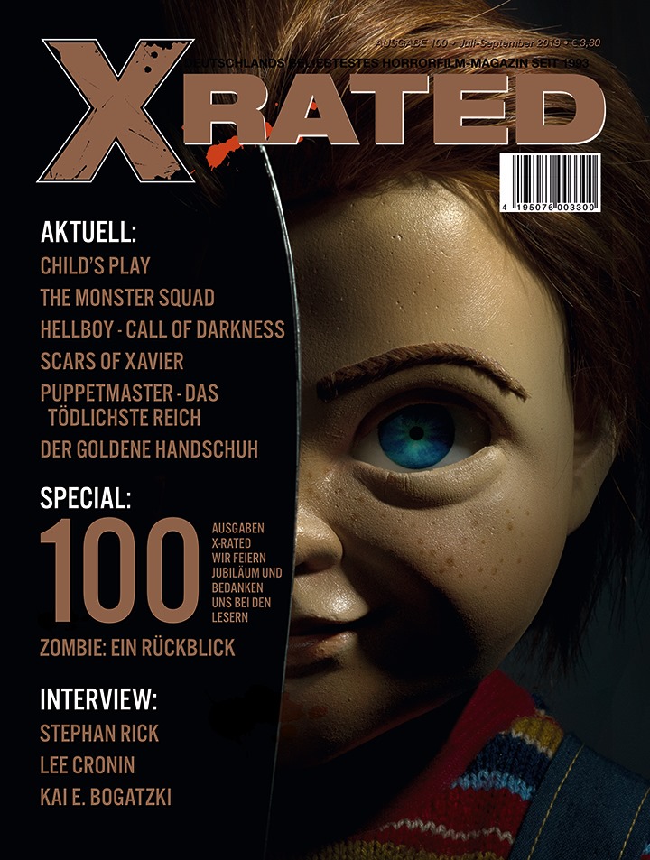 X RATED magazine side cover Issue 100  July/September 2019