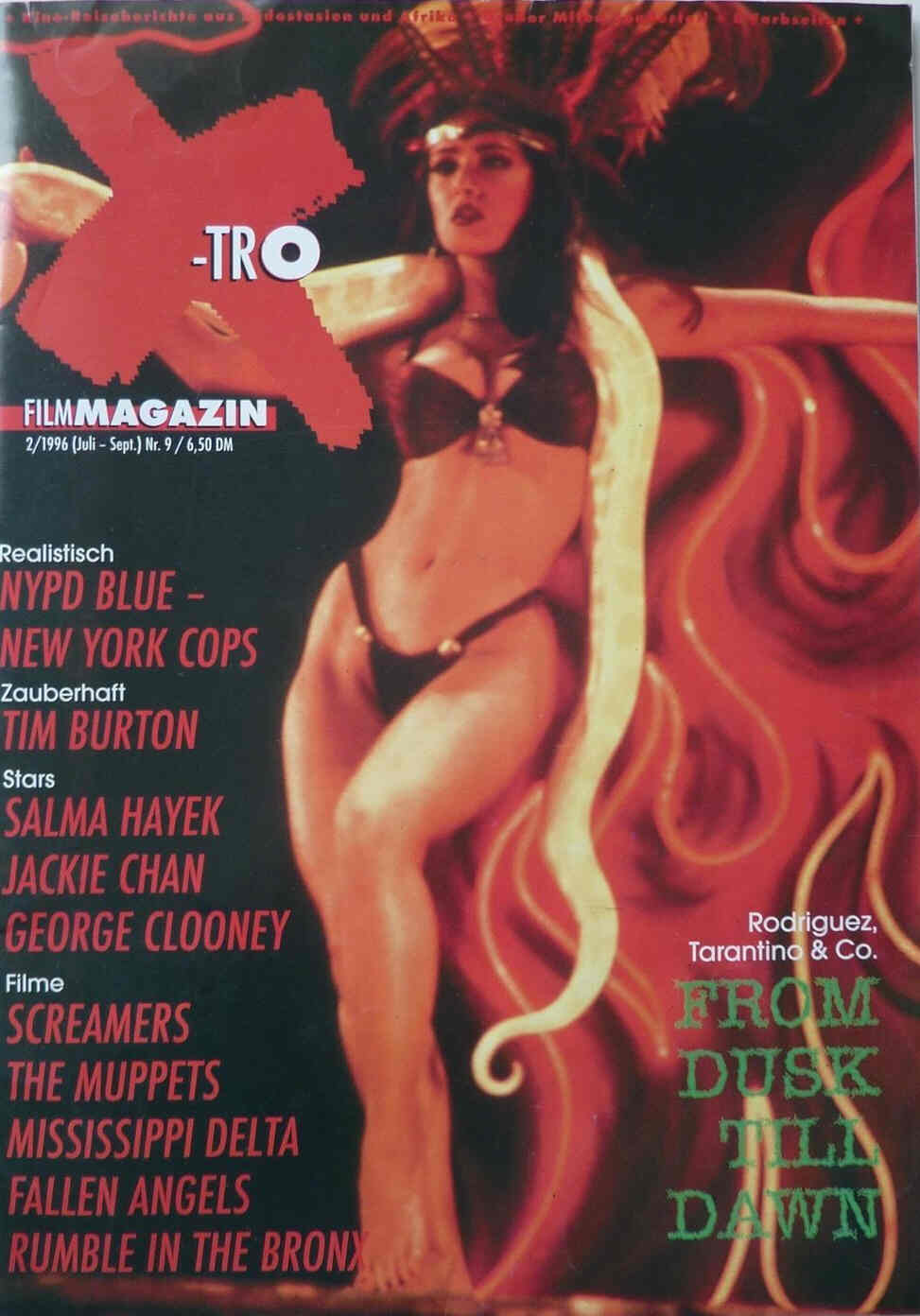 X-TRO magazine side cover Issue 9 July/September 1996
