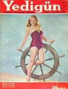 YEDIGUN magazine side cover March 1947