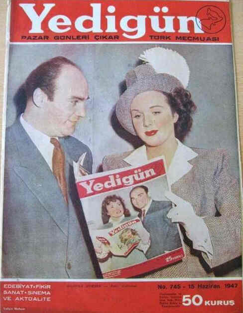 YEDIGUN magazine side cover 15 June 1947