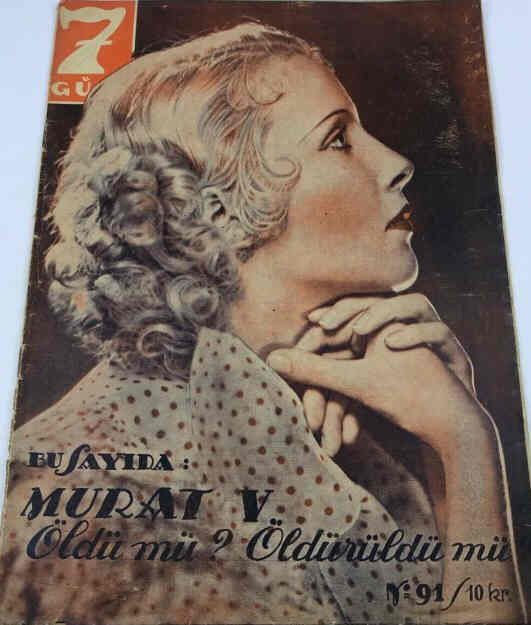 YEDIGUN magazine side cover Issue 91   1934