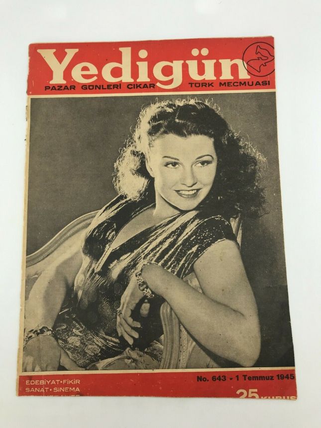 YEDIGUN magazine side cover Issue 643 1 July 1945