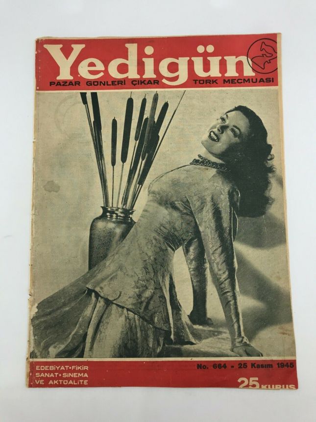 YEDIGUN magazine side cover Issue 664 25 November 1945