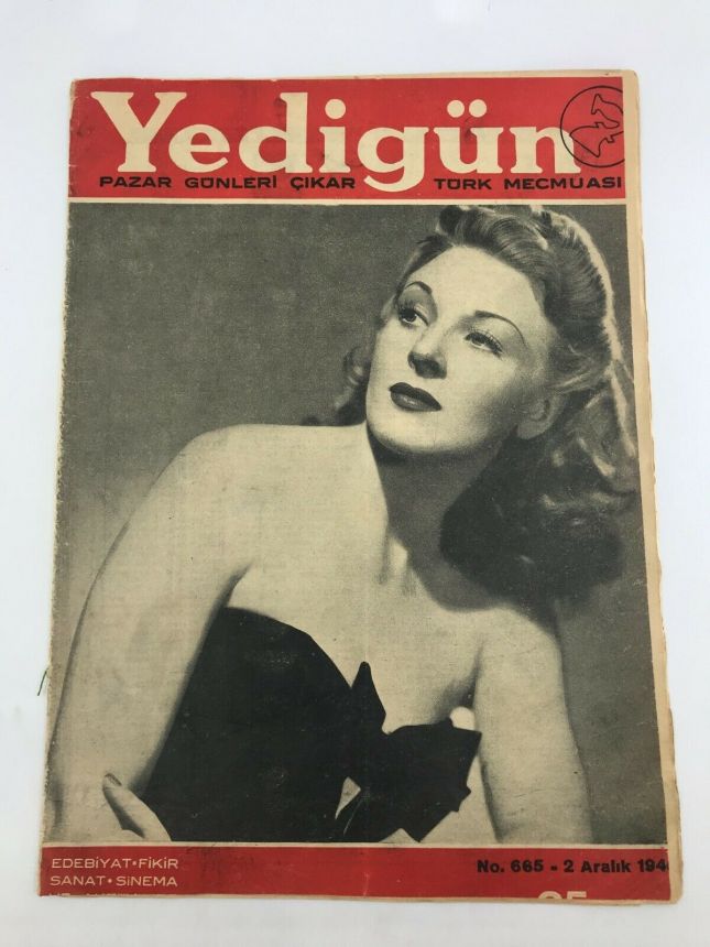 YEDIGUN magazine side cover Issue 665 2 December 1945