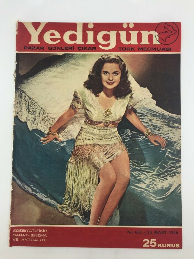 YEDIGUN magazine side cover Issue 681 24 March 1946