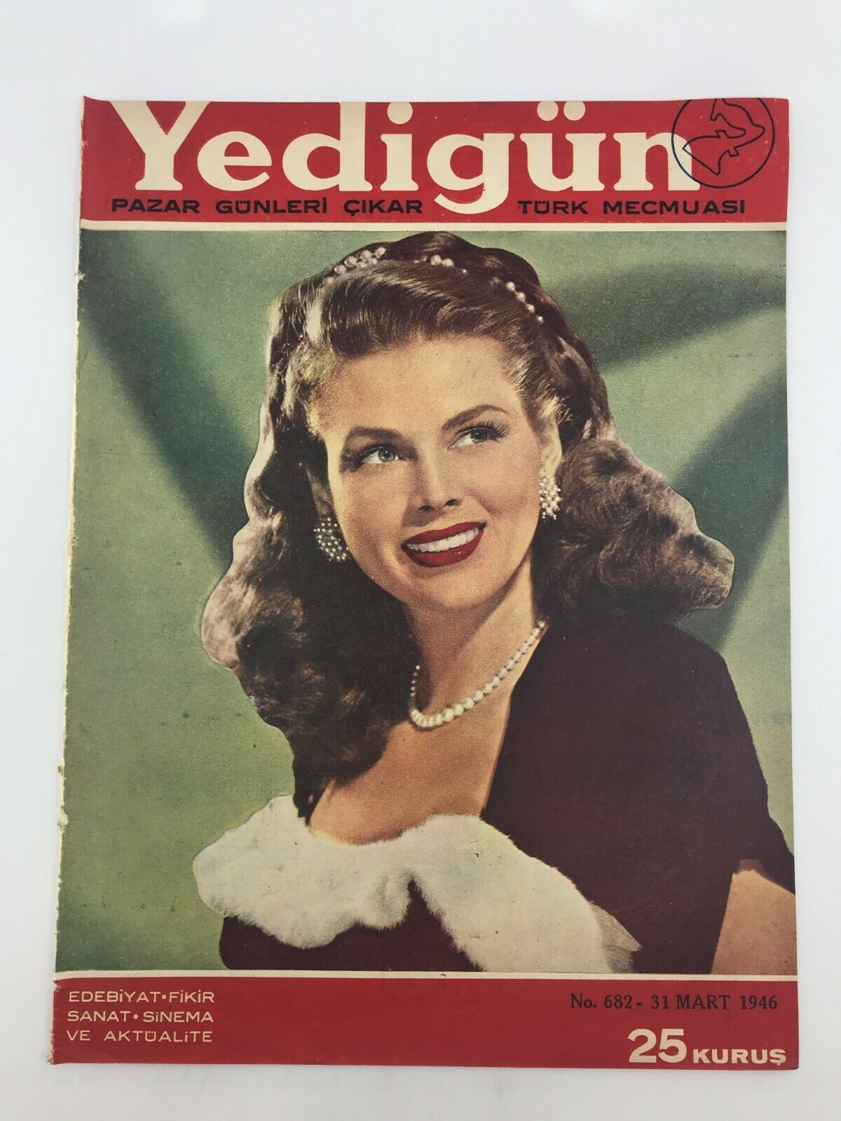 YEDIGUN magazine side cover Issue 682 31 March 1946