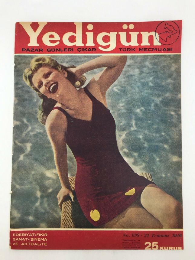 YEDIGUN magazine side cover Issue 698 21 July 1946