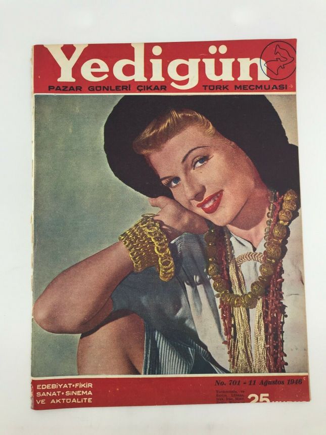 YEDIGUN magazine side cover Issue 701 11 August 1946