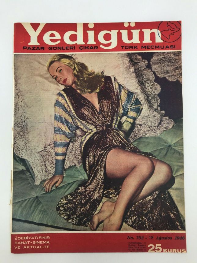 YEDIGUN magazine side cover Issue 702 18 August 1946