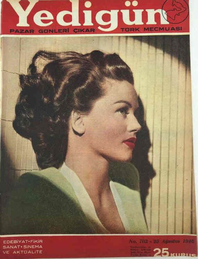 YEDIGUN magazine side cover Issue 703 25 August 1946