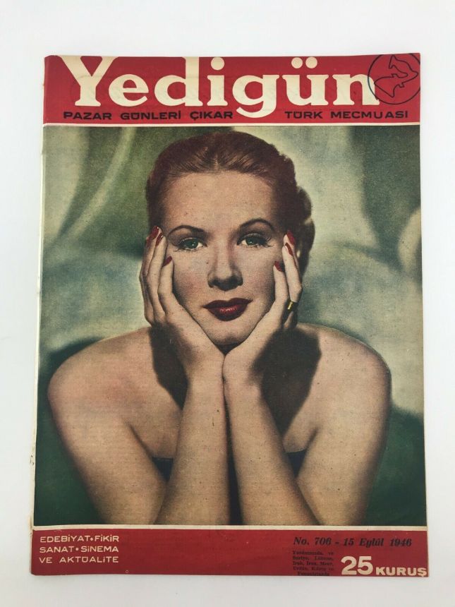 YEDIGUN magazine side cover Issue 706 15 September 1946