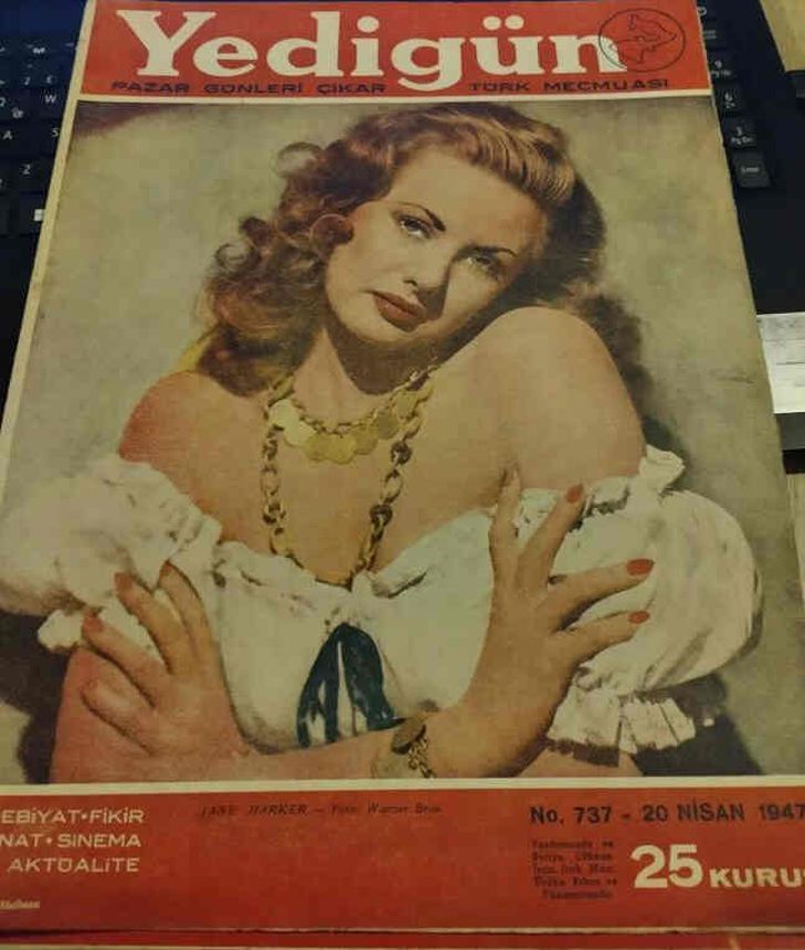 YEDIGUN magazine side cover Issue 737 20 April 1947