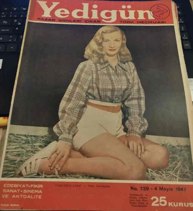 YEDIGUN magazine side cover Issue 739 4 May 1947