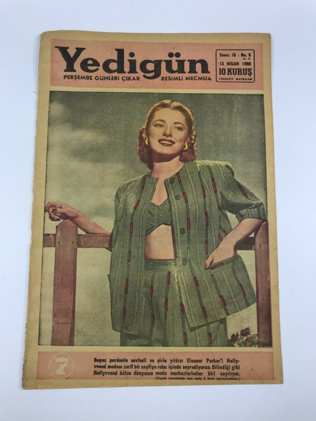 YEDIGUN magazine side cover Issue 5 13 April 1950