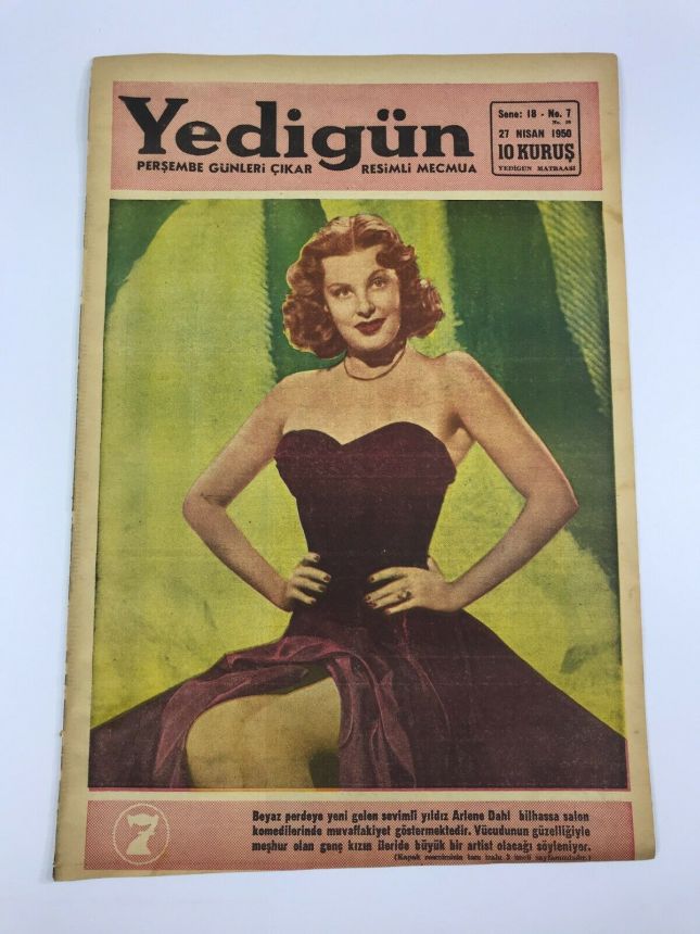 YEDIGUN magazine side cover Issue 7 27 April 1950