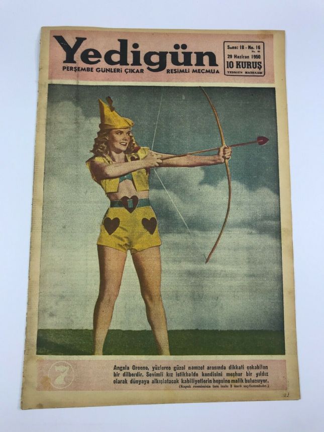 YEDIGUN magazine side cover Issue 16 29 June 1950