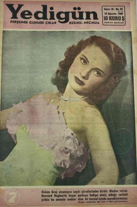 YEDIGUN magazine side cover Issue 22 10 August 1950