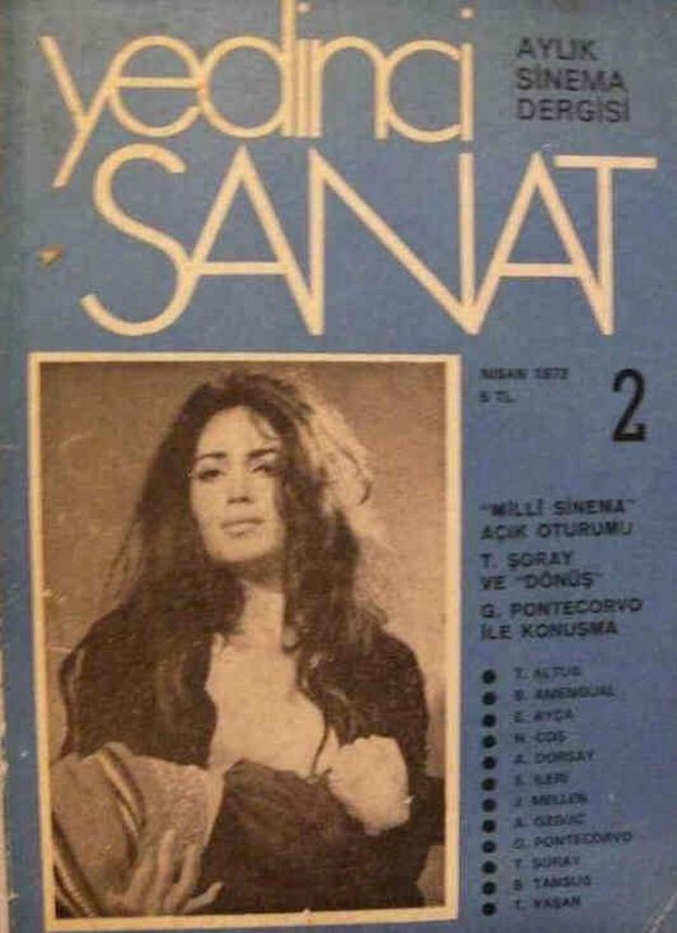YEDINCI SANAT magazine side cover Issue 2  April 1973