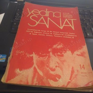 YEDINCI SANAT magazine side cover Issue 14   1974