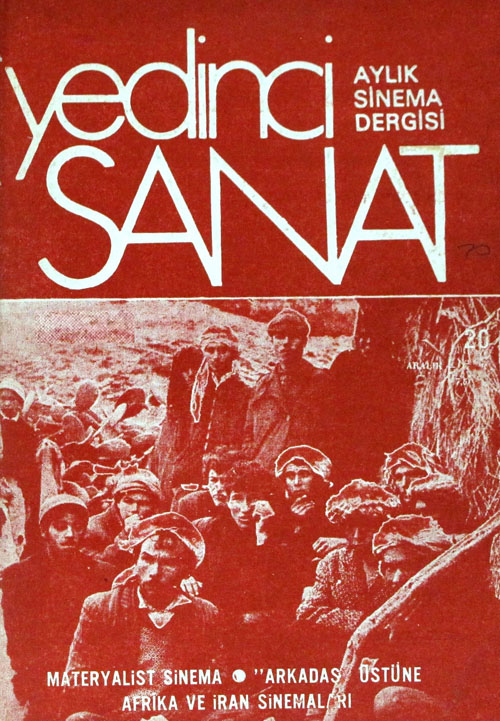 YEDINCI SANAT magazine side cover Issue 20   1974