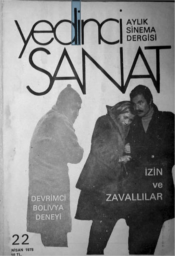 YEDINCI SANAT magazine side cover Issue 22  April 1975