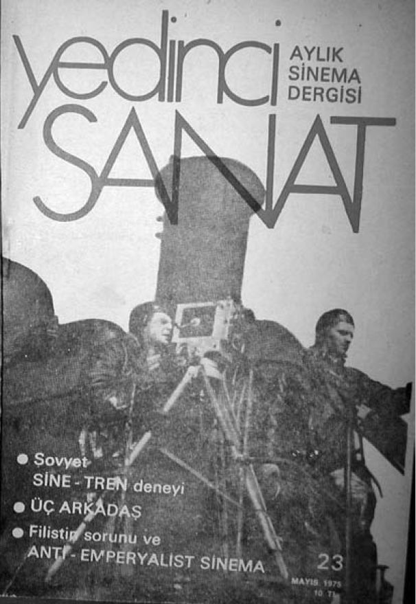YEDINCI SANAT magazine side cover Issue 23  May 1975